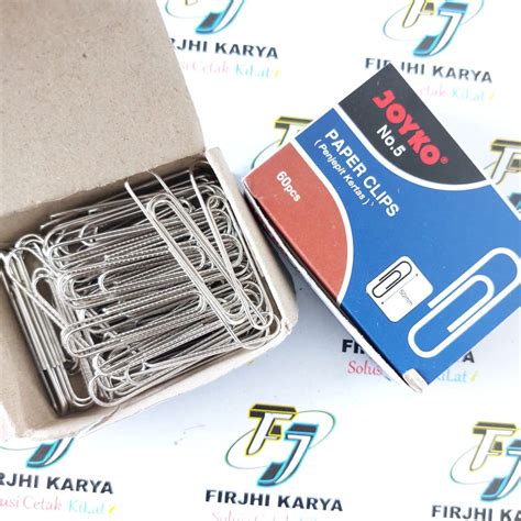 Jual Paper Clip Trigonal Joyko No5 Penjepit Kertas Besar Shopee