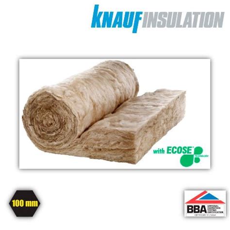 100mm Knauf Earthwool Loft Roll 44 Glass Mineral Wool Insulationbee Shop