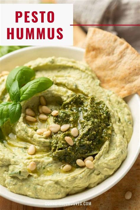 This Creamy Pesto Hummus Whips Up In Minutes And Is Loaded With Flavor Perfect For Dipping