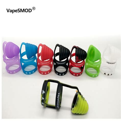 Dustproof Silicone Rubber Cap Universal Ecig Silicon Drip Tip Cover Vape Band Fit 3rd Step Tank