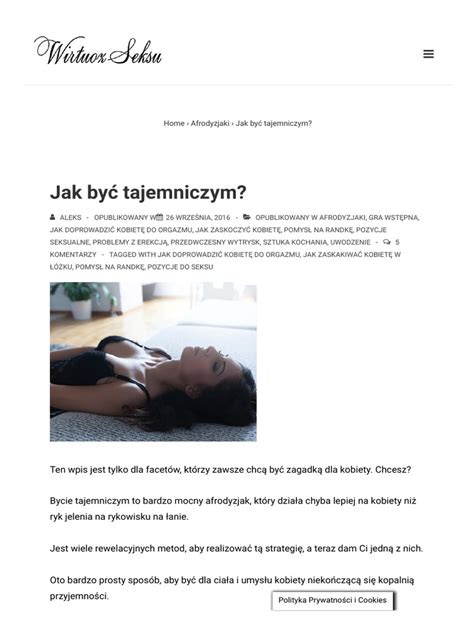 Jak Być Tajemniczym Wirtuoz Seksu Pdf