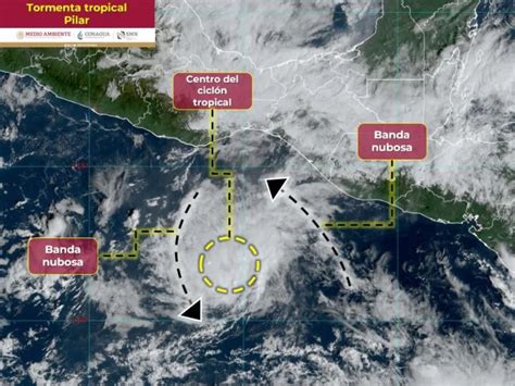 Tormenta Tropical Pilar Traer Lluvias Al Sureste De M Xico Pron Stico