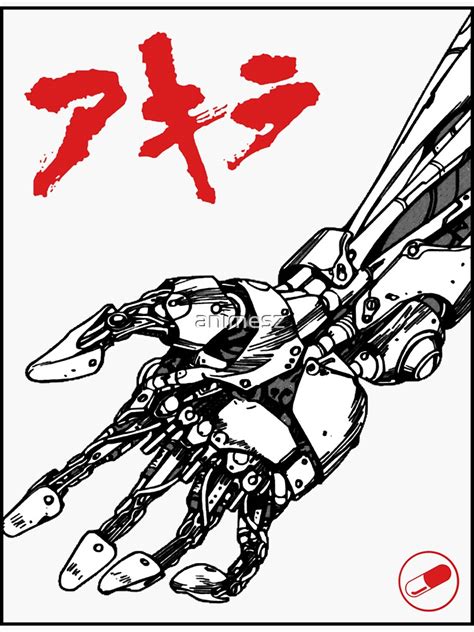 "Tetsuo's Robotic Arm - Akira" Sticker for Sale by animesz | Redbubble