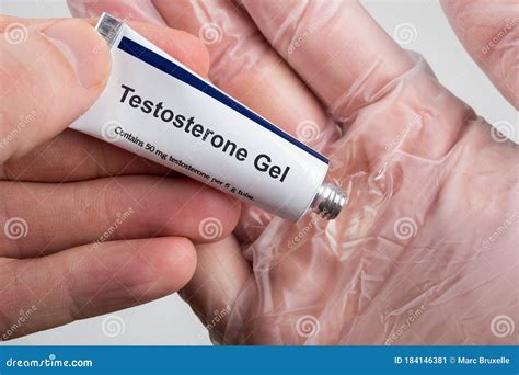 Testosterone Replacement Therapy Trt Stock Image Image Of Applying