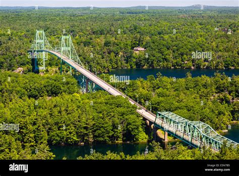 Kingston Ontario Canada The Thousand Island Bridge Over The Saint