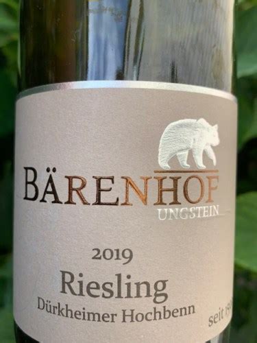 Bärenhof Dürkheimer Hochbenn Riesling Vivino US