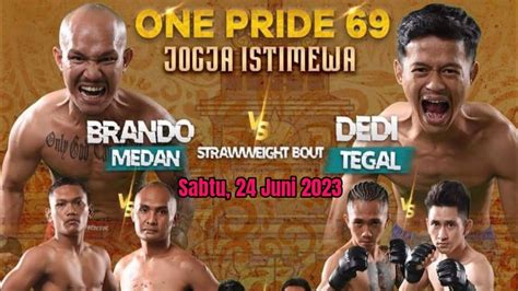 Jadwal One Pride Mma Sabtu Juni Youtube