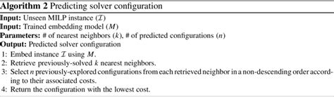 Predicting Solver Configuration Download Scientific Diagram