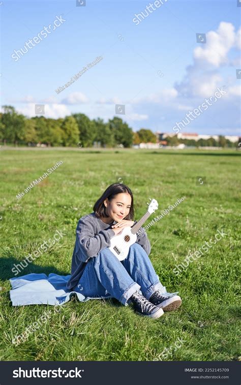 Portrait Asian Girl Sitting Alone Park Stock Photo 2252145709 | Shutterstock