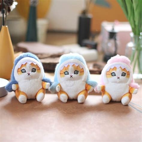 Xuechuangying Cat Plush Doll Shark Cat Doll Pendant Shark Cat Soft Shark Cat Pendant Doll