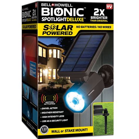 Bell Howell Bionic Spotlight Deluxe LED Solar Lights Solar Powered Spot