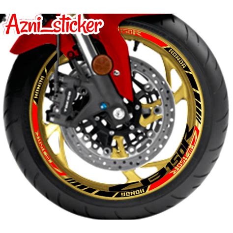 Jual Stiker Cb R Velk Gold Stiker Motor Stiker Cb R Stiker Velg