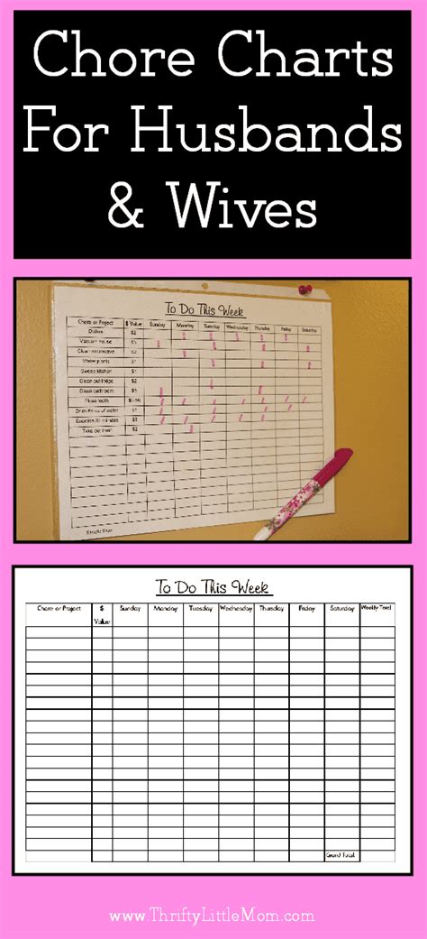 Free Printable Chore Charts For Adults Erika Printable