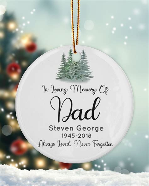 Personalized Custom Dad Father Memorial In Loving Memory Name And Date