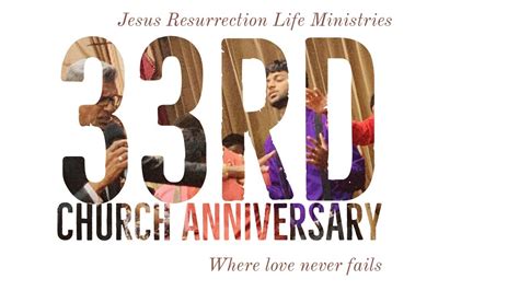 JRLM 33rd Church Anniversary 2020 Programme YouTube