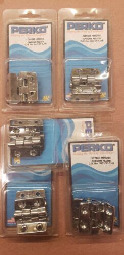 Lot Of Ten OFFSET CHROME HINGES PAIR 0942DP0CHR PERKO MARINE BOAT EBay