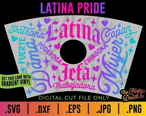 Latina Pride Cup Wrap Latina Pride Cup Wrap Starbucks Cup Art