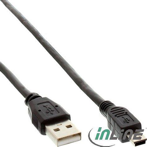 Inline Usb Adapterkabel Stecker A Auf Mini B Polig Stecker M Ab