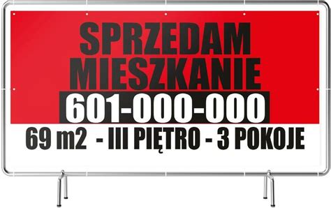 Gotowy Baner Reklamowy 2x1m Sprzedam 26 wzorów Ceny i opinie Ceneo pl