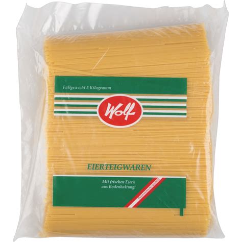 Transgourmet Österreich Wolf 2 Ei Spaghetti kurz 5 kg