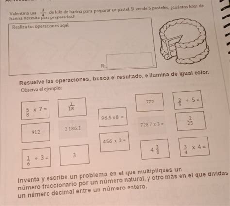 Solved Valentina Usa De Kilo De Harina Para Preparar Un Pastel Si