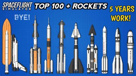 My All Rocket Blueprints I Ever Build In Spaceflight Simulator SFS