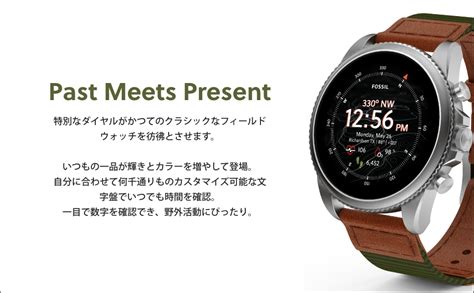 Amazon Fossil Gen 6 Venture Edition FTW4068 メンズ 電話 ブラウン グリーン 正規輸入品