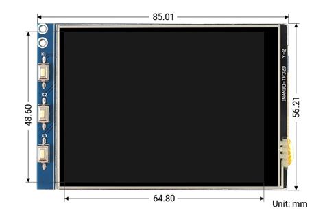 Pantalla Display Tactil Xpt P Tft Lcd Ili Para Raspberry