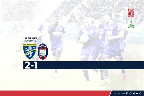 Serie Bkt Giornata Frosinone Crotone F C Crotone