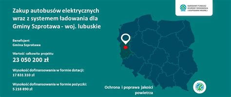 Autobusy elektryczne dla Szprotawy Gmina przy wsparciu z NFOŚiGW