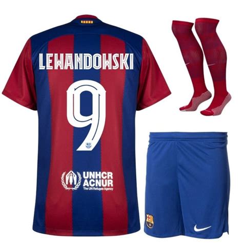 Maillot Kit Enfant Barca 2023 2024 Domicile Lewandowski FSPRO