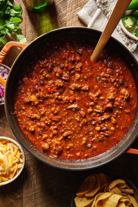 The Best Homemade Chili Recipe Beef And Bean