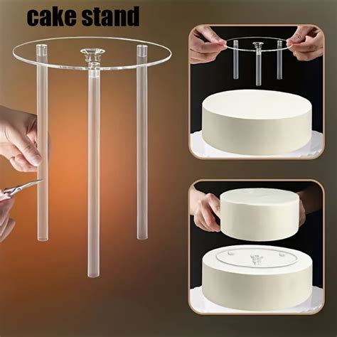 Pcs Reusable Cake Layer Stacking Kit With Partition And Dowel Bars