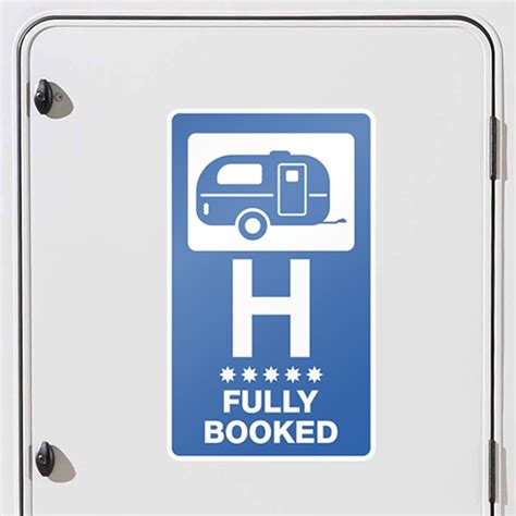 Sticker Caravan Fully Booked Hotel