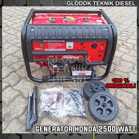 Jual HONDA Genset Generator Bensin 2500 2000 Watt Electric Starter SF