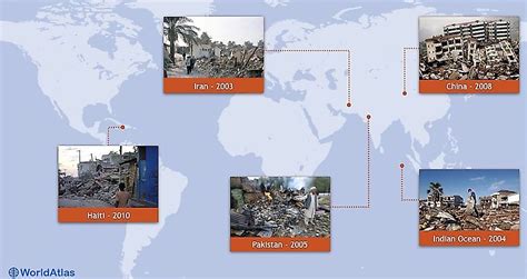 The Deadliest Earthquakes Of The St Century Worldatlas