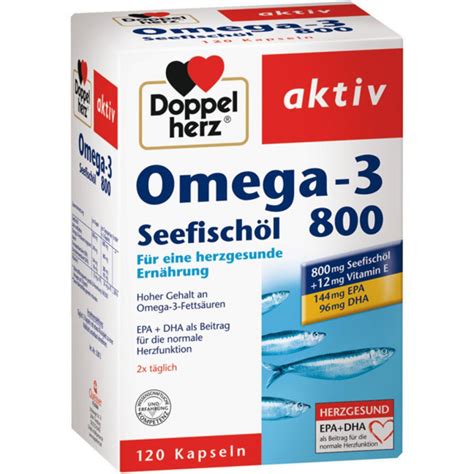 Doppelherz Omega 3 800 Olio Di Pesce Di Mare Attivo 120 Pz Doppelherz