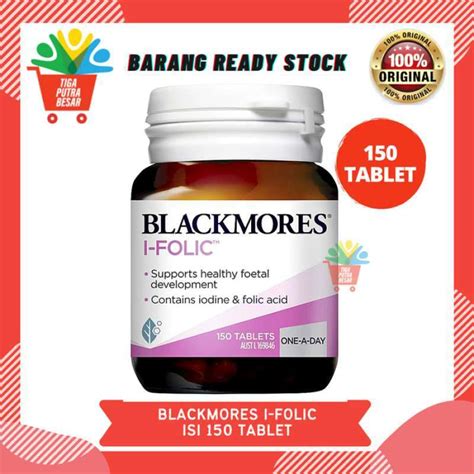 Jual Blackmores Promil I Folic 150 Tablet Suplemen Kesehatan