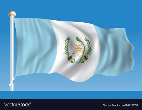 Flag Of Guatemala Royalty Free Vector Image Vectorstock