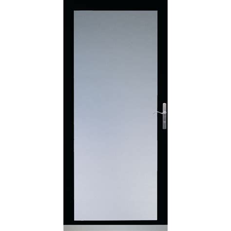 Shop Larson 36 In X 81 In Black Secure Elegance Full View Laminated