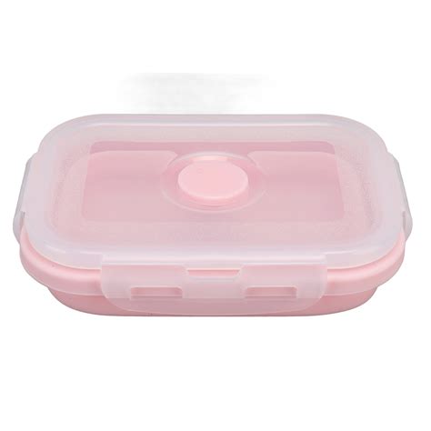 Collapsible Silicone Food Storage Container High Temperature Resistant Microwave Safe Lunch Box