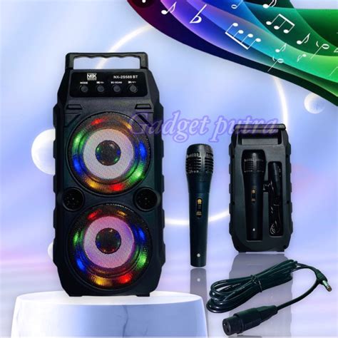 Jual Speaker Bluetooth Nixnox Original Portabel Karaoke Free Mic PJ 801