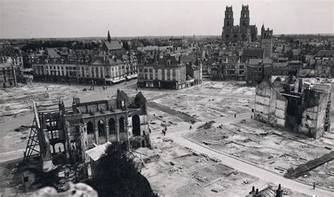 Then and now photos of the Orléans Cathedral in France Axis History