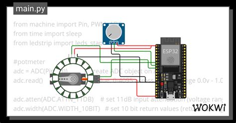 Servomotor Potmeter Eds With Ledstrip Copy Wokwi Esp Stm