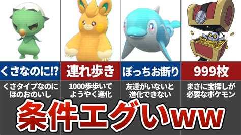 【なにそれ？】ポケモンsvの進化条件が特殊すぎるポケモンtop6 Youtube