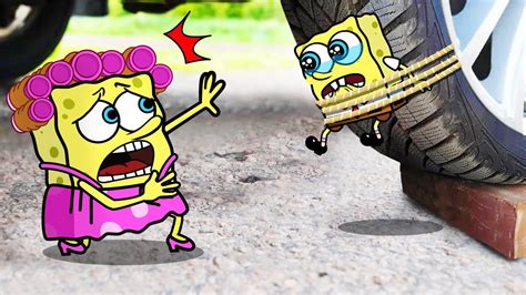 Ohh No My Son Car Crushing Spongebob Mommy Vs Spongebob Baby