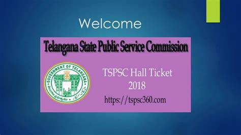 Ppt Tspsc Hall Ticket Check Telangana State Psc Exam Admit