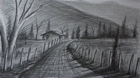 C Mo Dibujar Un Paisaje Rural A L Piz F Cil Paso A Paso Paisajes