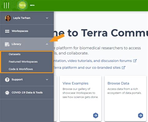 Build A Workspace Using Data Showcase And Tools Library Resources Terra Support