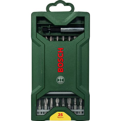 Bosch 25tlg Mini X Line Schrauberbit Set PH PZ Hex T S Bit